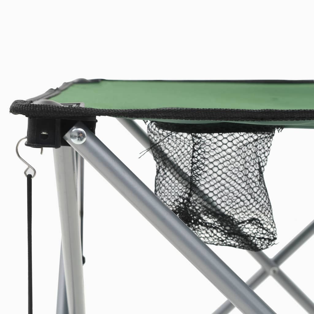 vidaXL Camping Table and Chair Set 3 Pieces Green