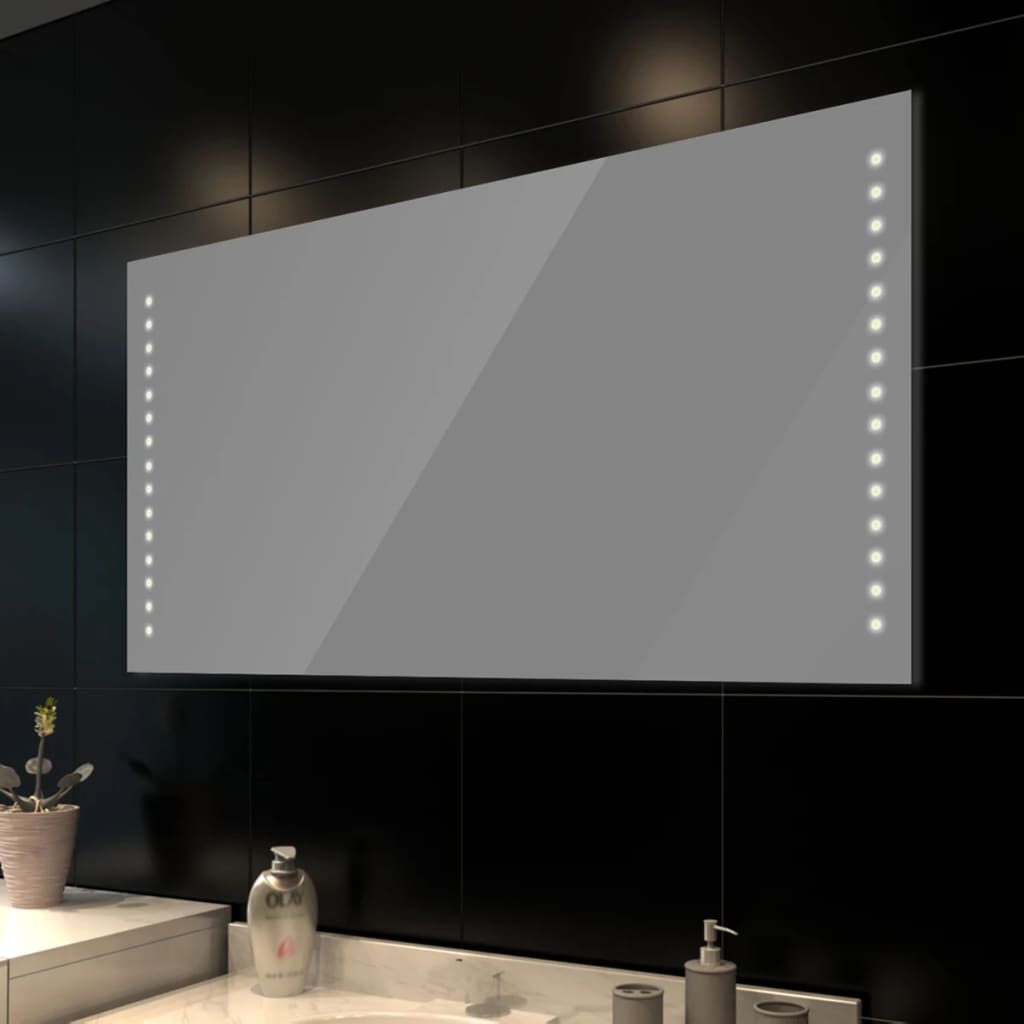 vidaXL Bathroom Mirror 100x60 cm with LED Lights
