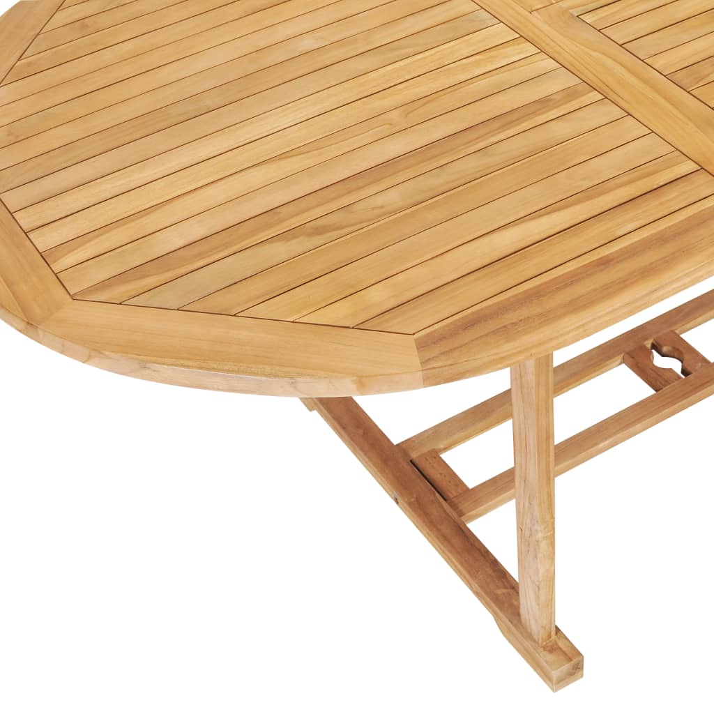 vidaXL Extending Garden Table 150-200x100x75 cm Solid Teak Wood
