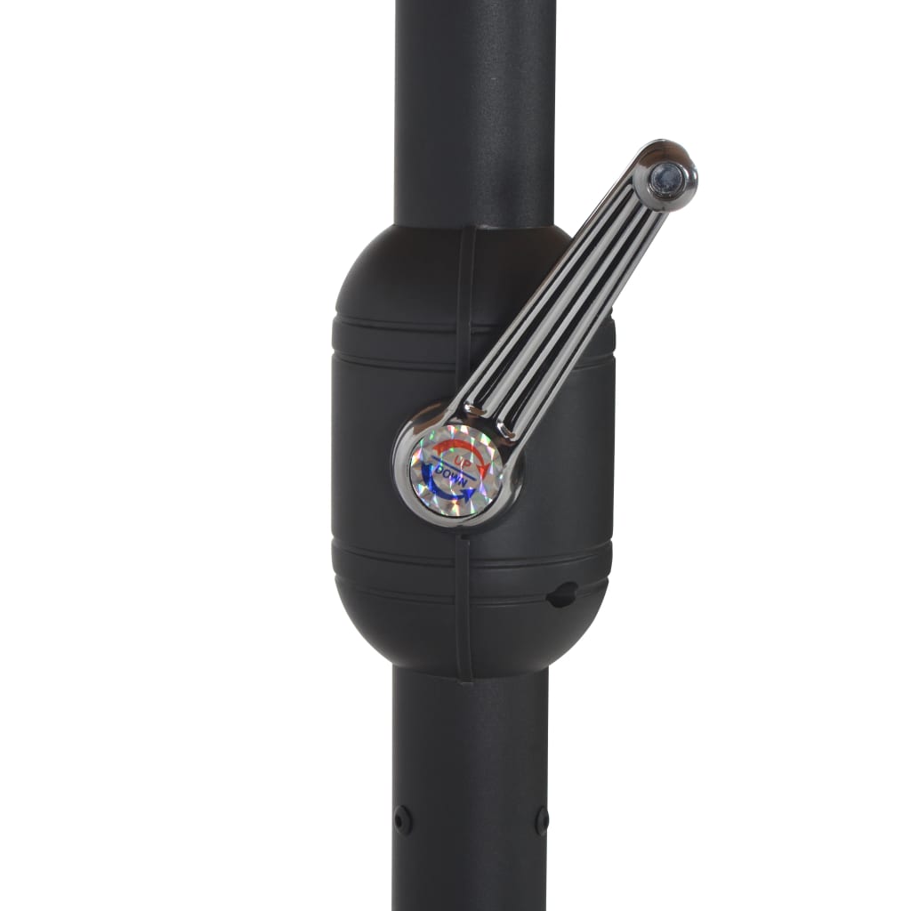 vidaXL Garden Parasol with Aluminium Pole 460x270 cm Anthracite