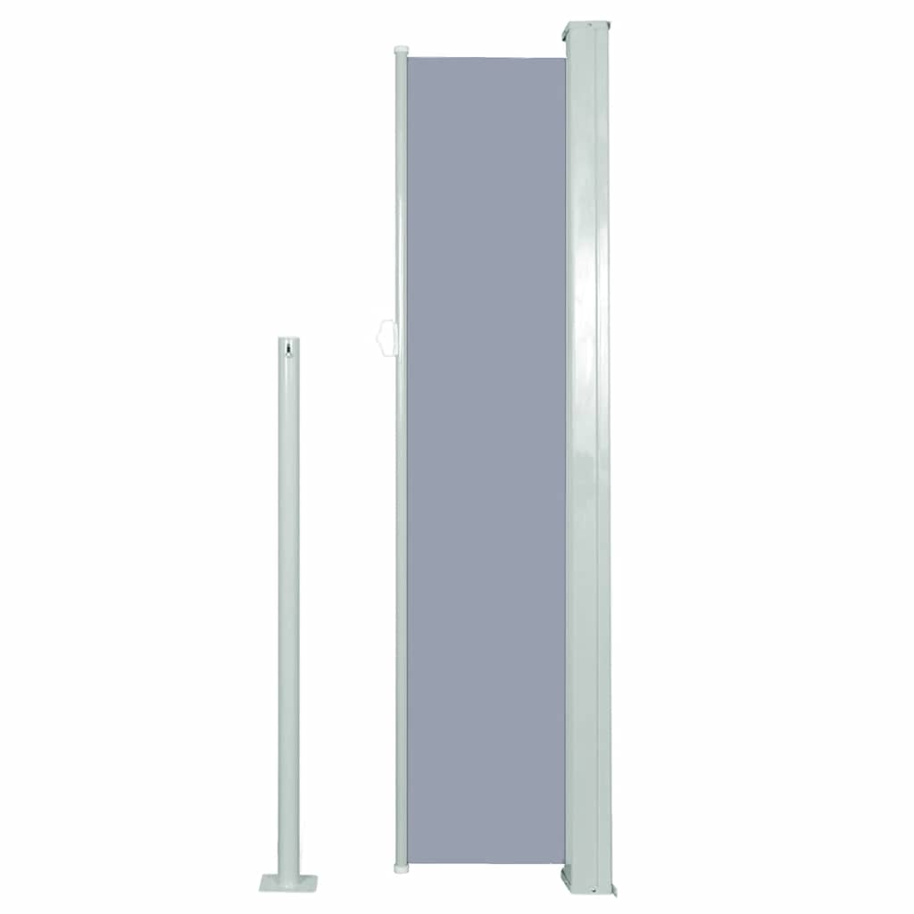 vidaXL Retractable Side Awning 140 x 300 cm Grey
