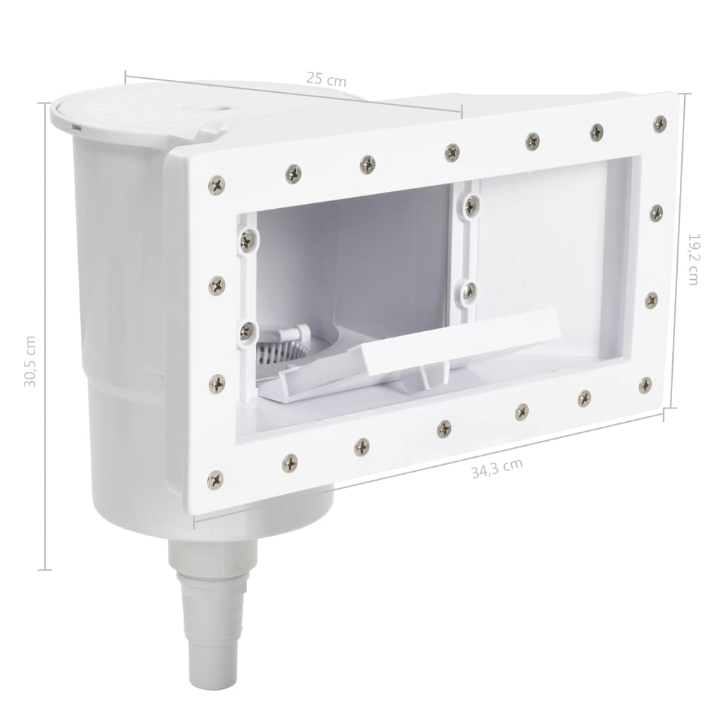 vidaXL 11 Piece Wide-mouth Pool Skimmer 34.3x25x30.5 cm