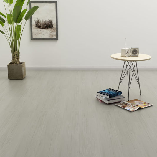 vidaXL Self-adhesive Flooring Planks 4.46 m² 3 mm PVC Light Grey