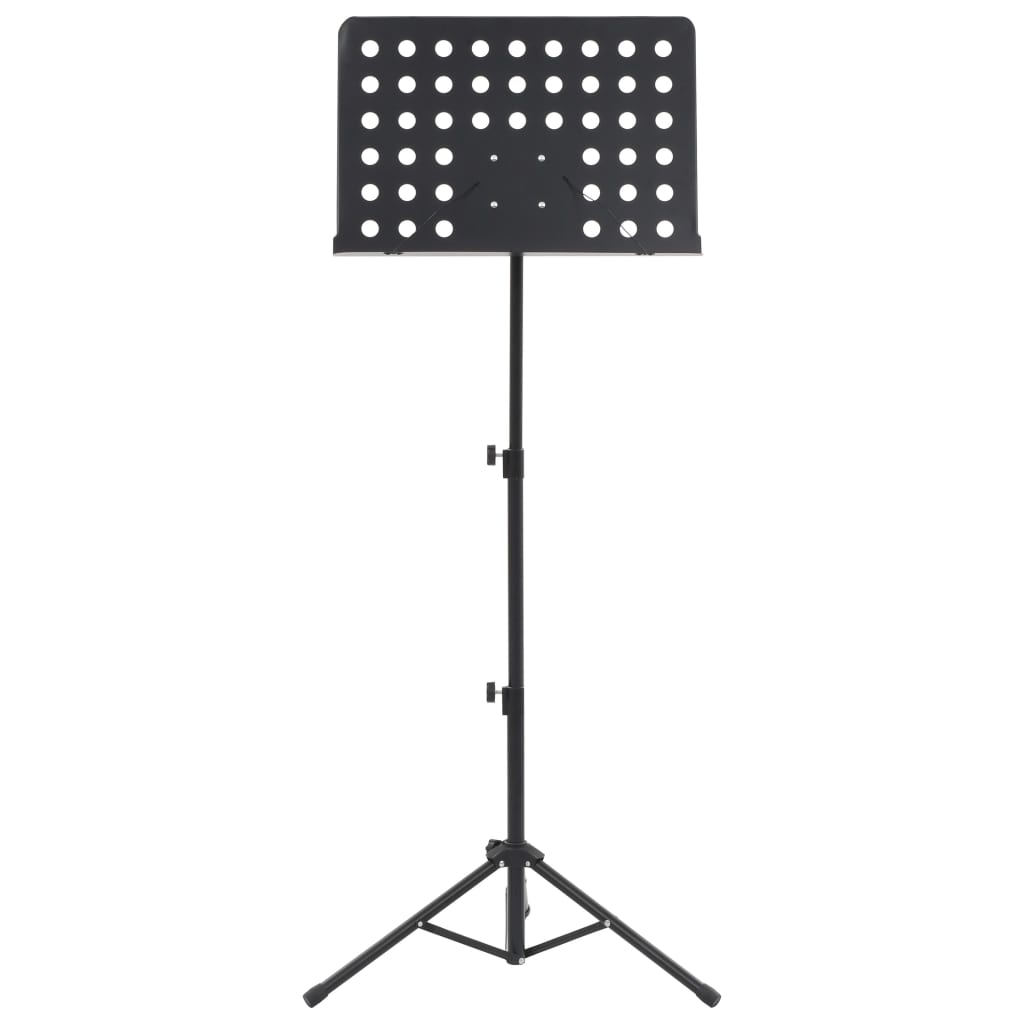 vidaXL Music Book Stand Black Steel