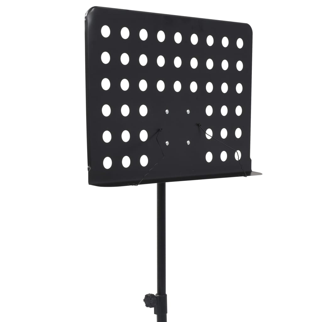 vidaXL Music Book Stand Black Steel