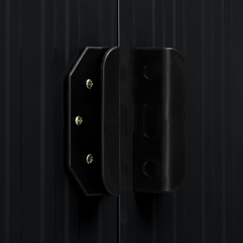 vidaXL Garden Shed with Extended Roof Anthracite 336x270x181 cm Steel