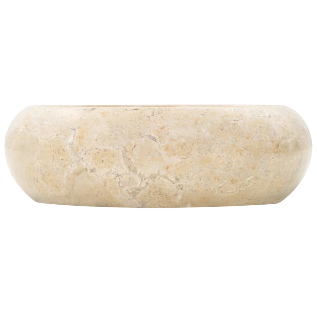 vidaXL Sink 40x12 cm Marble Cream