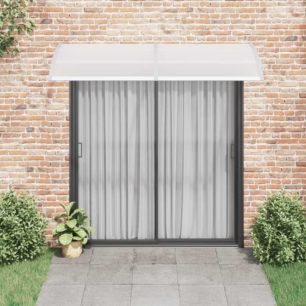 vidaXL Door Canopy Grey 240x100 cm PC