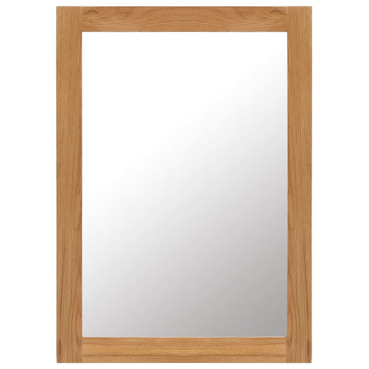 vidaXL Mirror 50x70 cm Solid Oak Wood