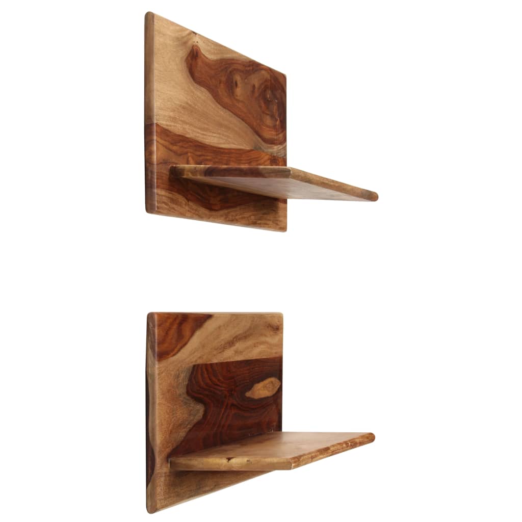 vidaXL Wall Shelves 2 pcs 58x26x20 cm Solid Sheesham Wood