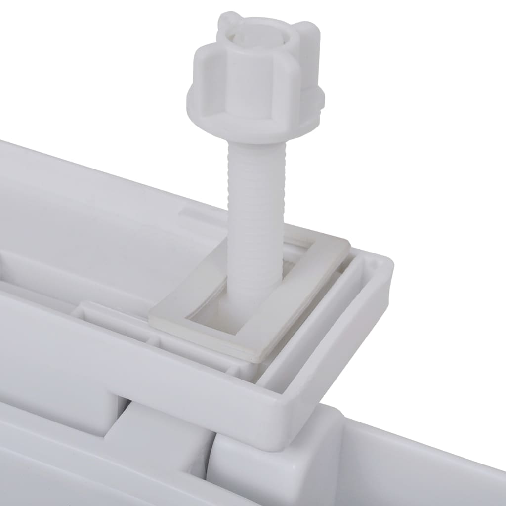 vidaXL Toilet Seats with Soft Close Lids 2 pcs Plastic White