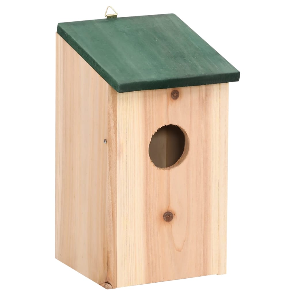 vidaXL Bird Houses 8 pcs Wood 12x12x22 cm