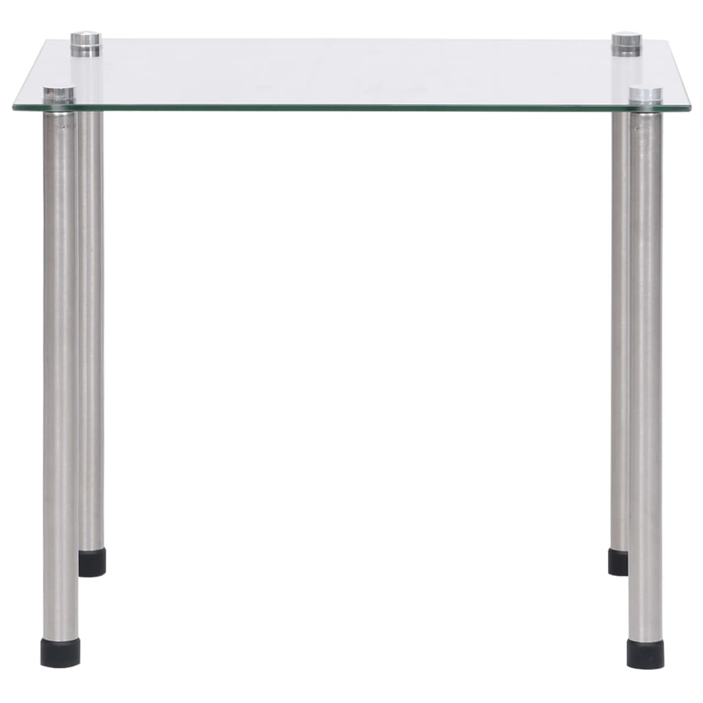 vidaXL Nesting Tables 3 pcs Transparent Tempered Glass