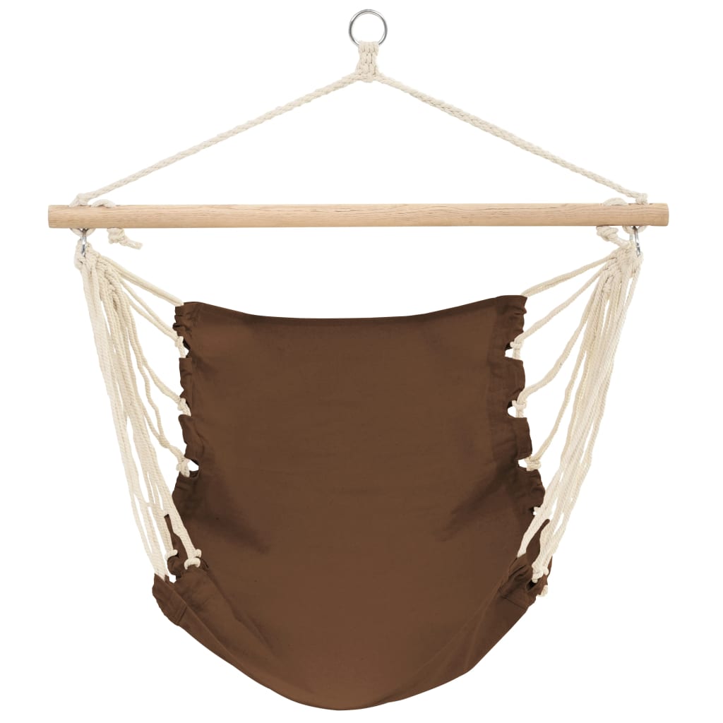 vidaXL Hammock Chair Brown 100x80 cm