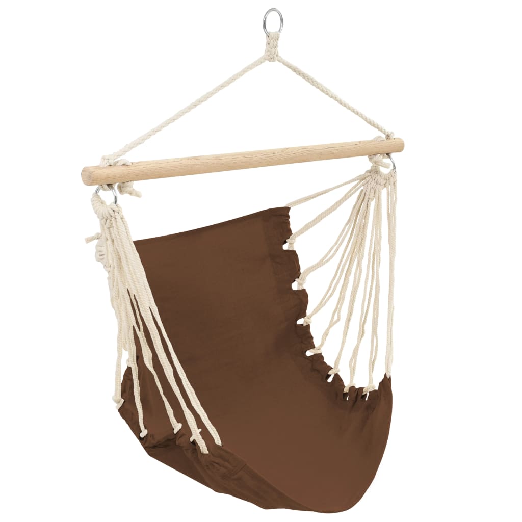vidaXL Hammock Chair Brown 100x80 cm
