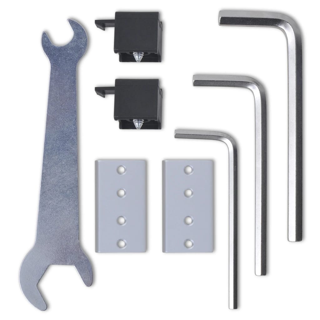 vidaXL Sliding Door Glass and Aluminium 178 cm Silver