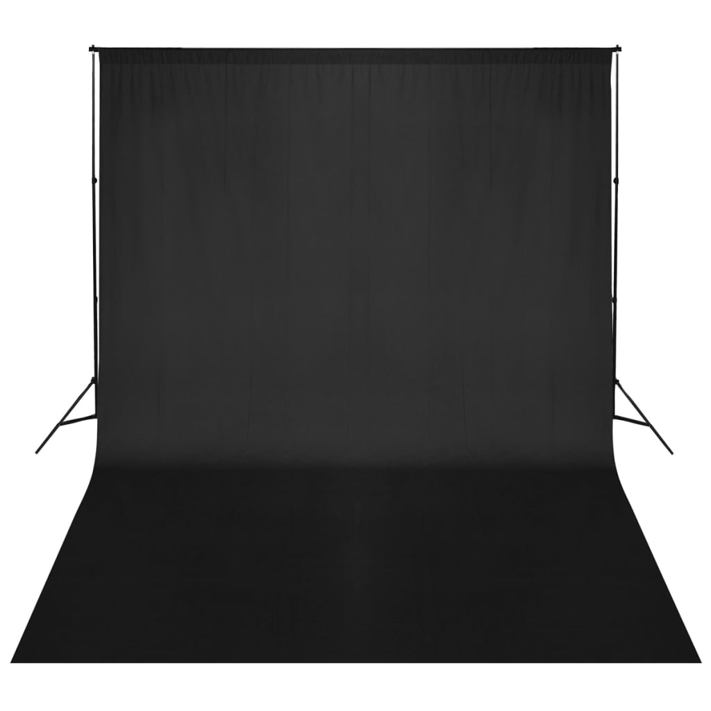 vidaXL Backdrop Support System 500x300 cm Black