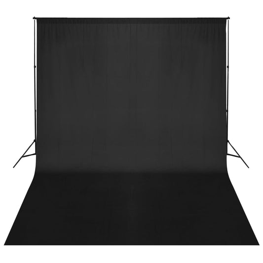 vidaXL Backdrop Support System 500x300 cm Black