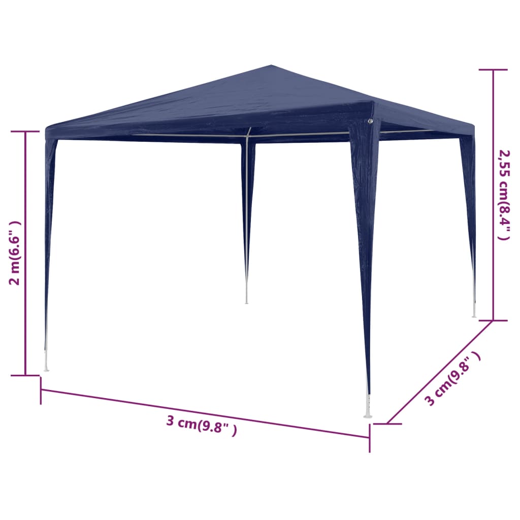 vidaXL Partytent 3x3 m Blue