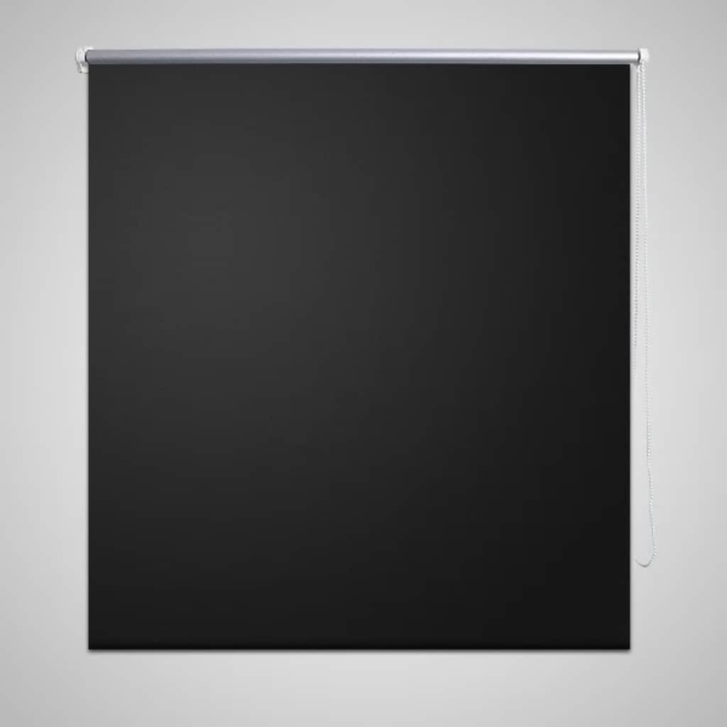 Roller blind blackout 160 x 175 cm black