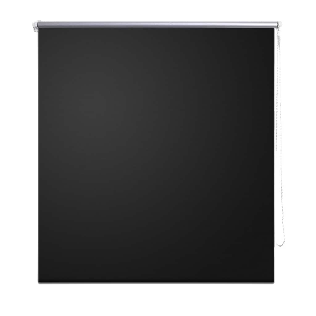 Roller blind blackout 140 x 230 cm black