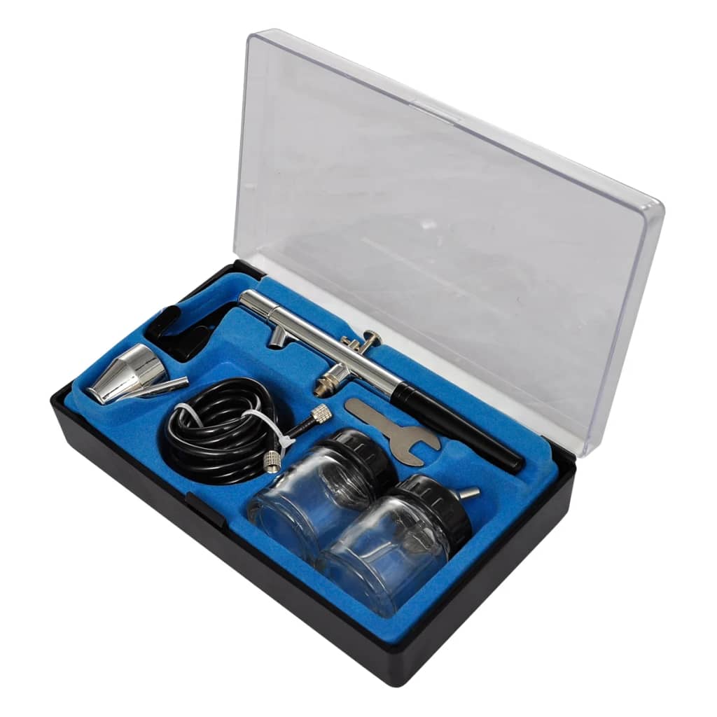 vidaXL Airbrush compressor set with 3 pistols 310 x 150 x 310 mm