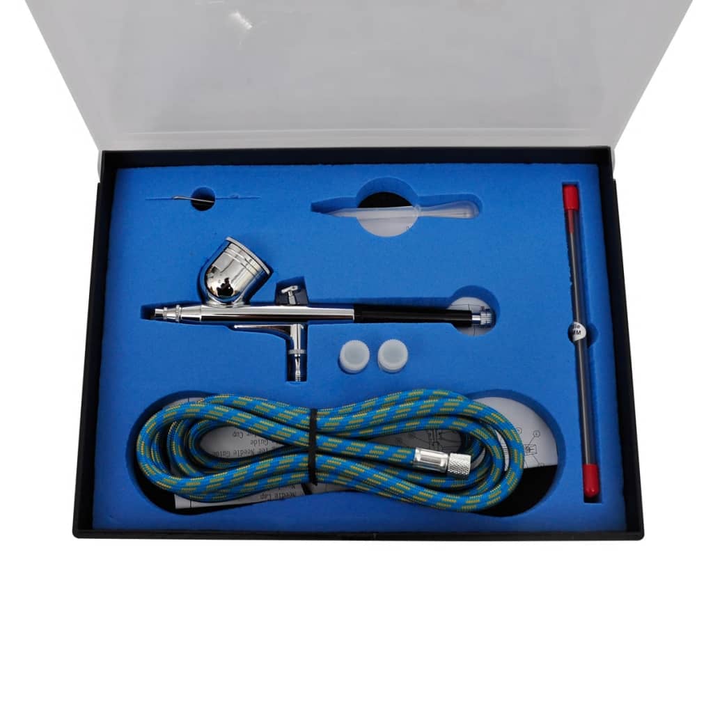 vidaXL Airbrush compressor set with 3 pistols 310 x 150 x 310 mm