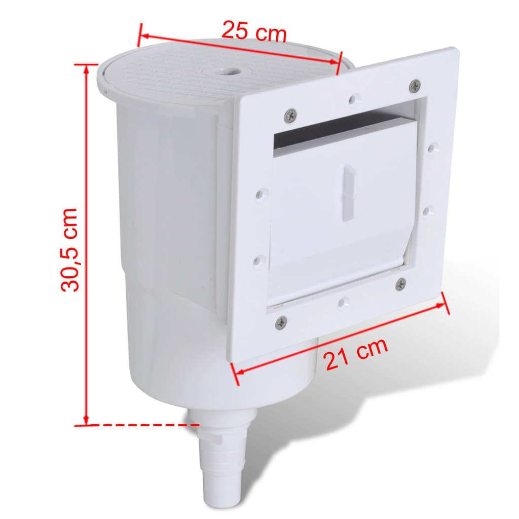 vidaXL 8 Piece Pool Skimmer Set 21x25x30.5 cm