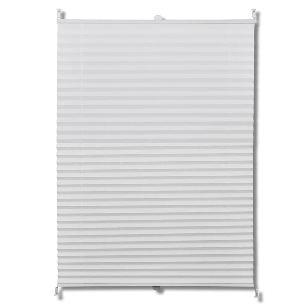 Plisse Blind 90x100cm White Pleated Blind
