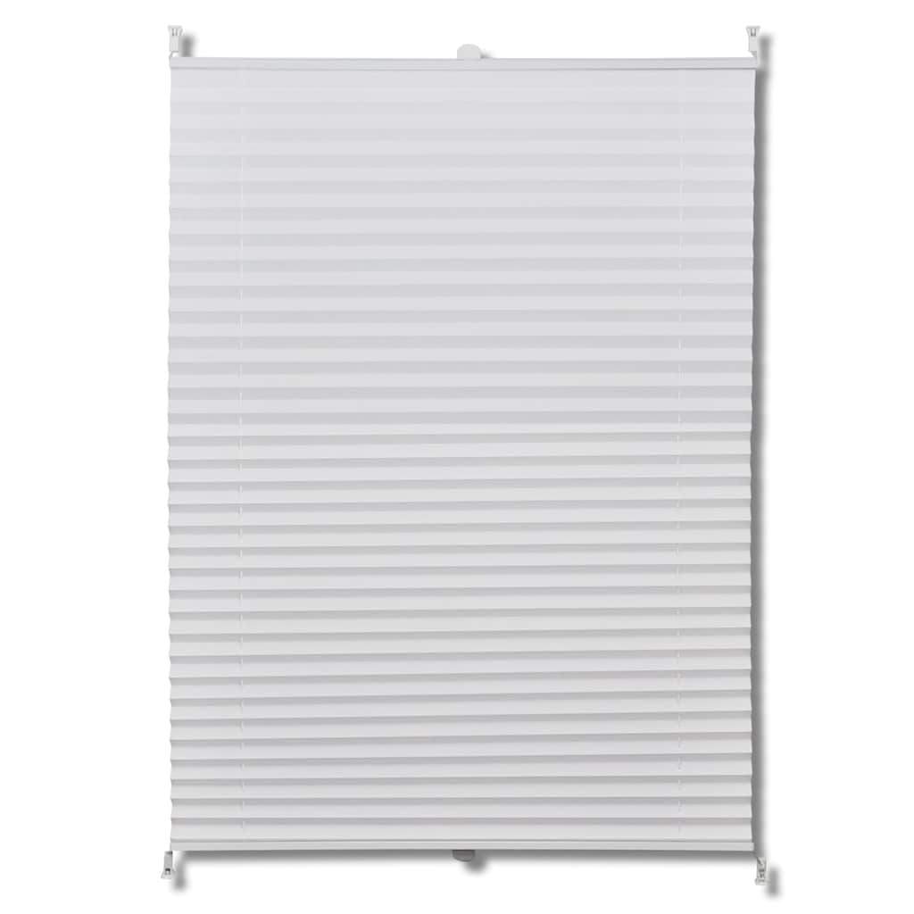 Plisse Blind 110x100 cm White Pleated Blind