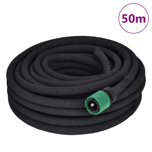 vidaXL Soaker Hose Watering & Irrigation Garden 1/2" Connector 50 m
