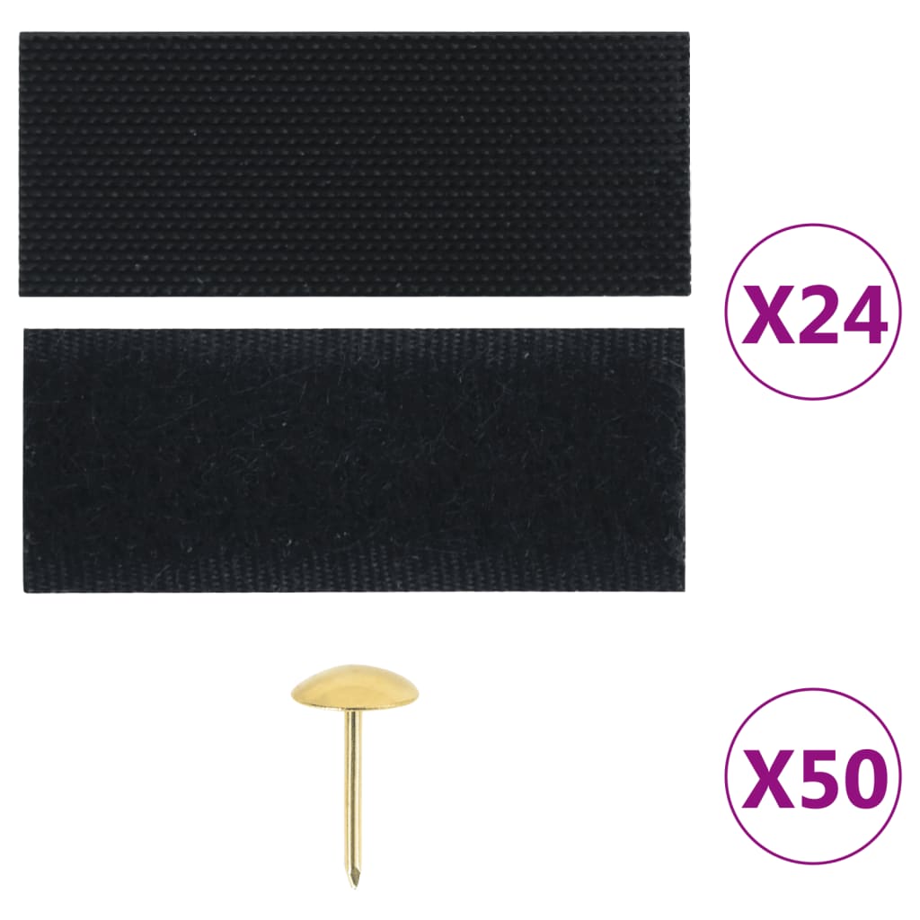 vidaXL Insect Door Curtain 210 x 100 cm 2 pcs Magnet Black