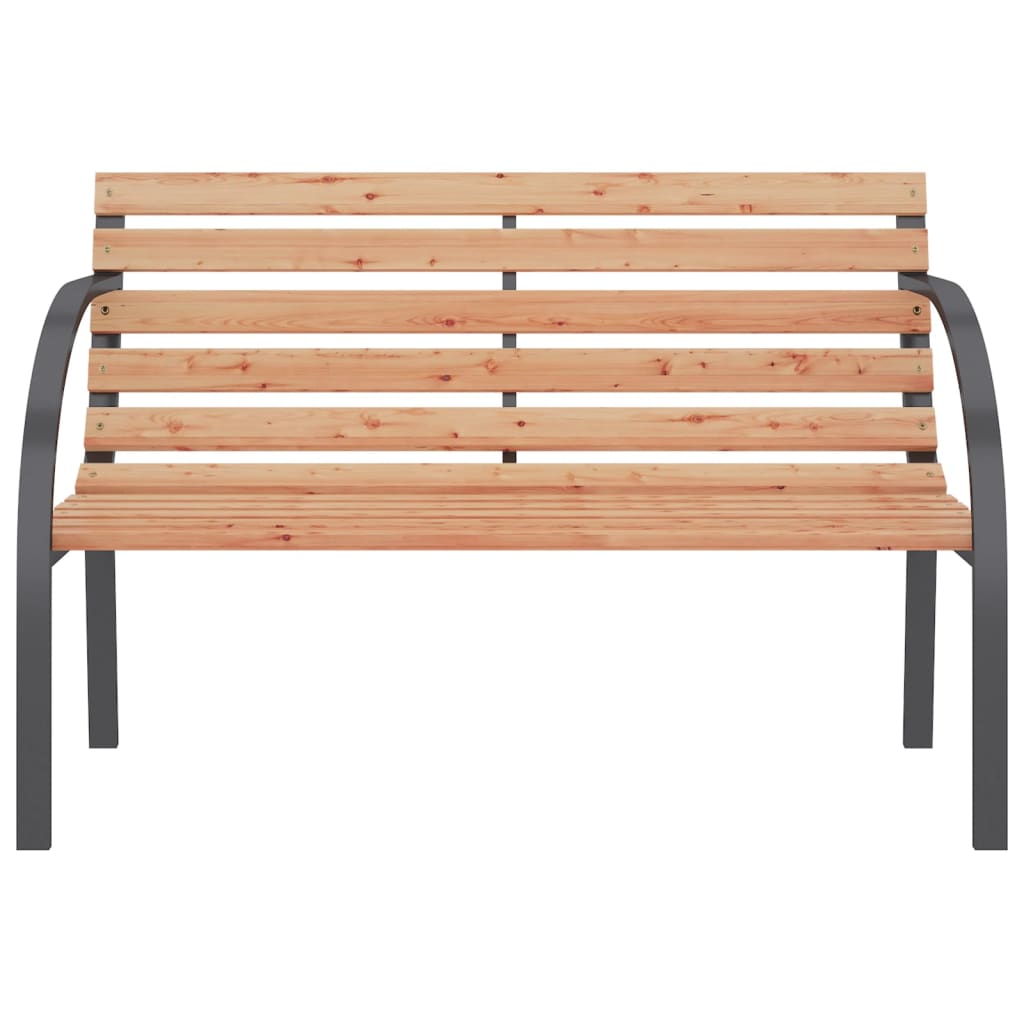 vidaXL Garden Bench 120 cm Wood and Iron