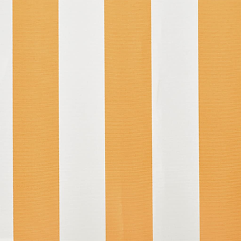 vidaXL Awning Top Sunshade Canvas Sunflower Yellow & White 4 x 3 m (Frame Not Included)