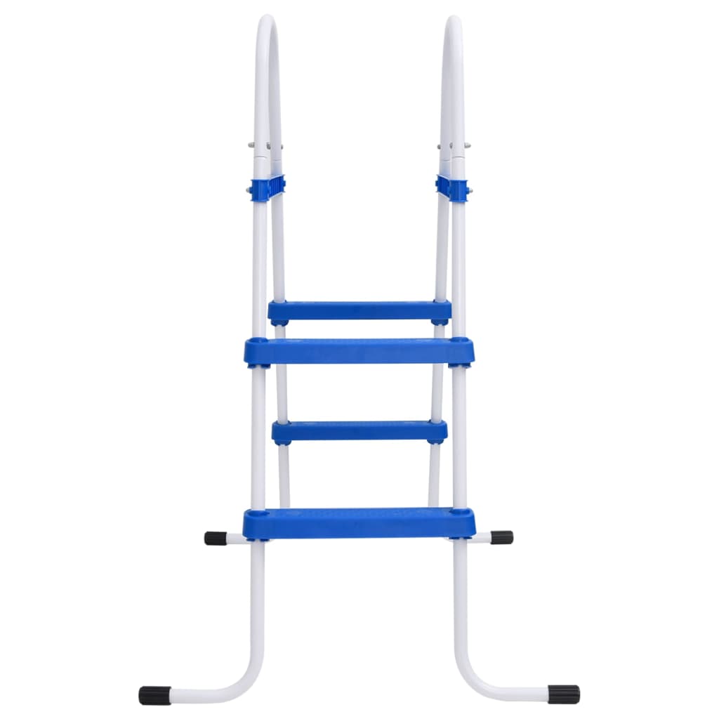 vidaXL Steel Frame Pool Ladder Non-Slip Steps 84 cm