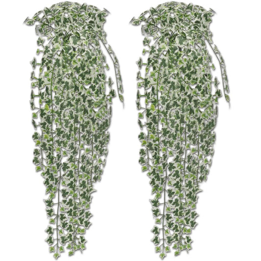 vidaXL 2 pcs Variegated Artificial Ivy Bush 90 cm