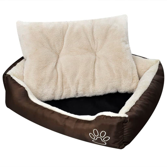 vidaXL Warm Dog Bed with Padded Cushion XL