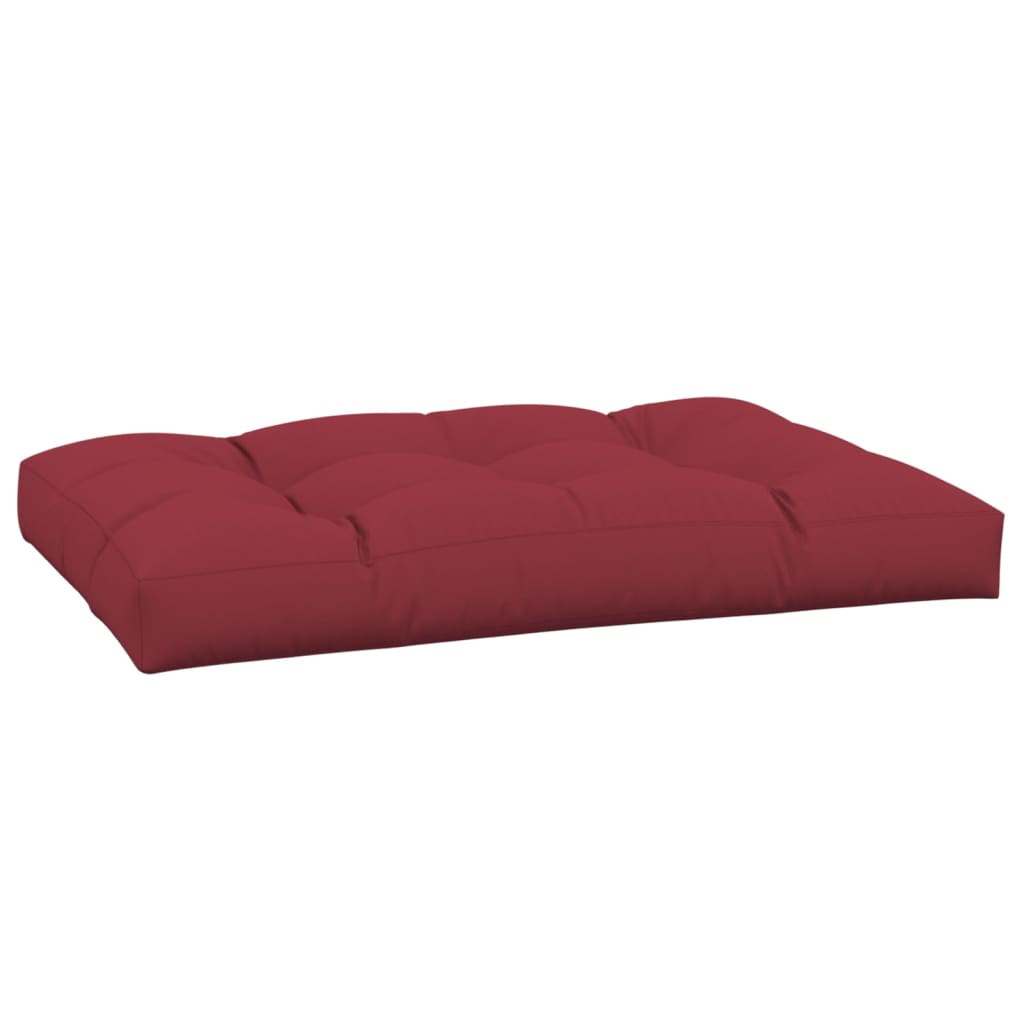 vidaXL Pallet Cushion Wine Red 120x80x12 cm Fabric