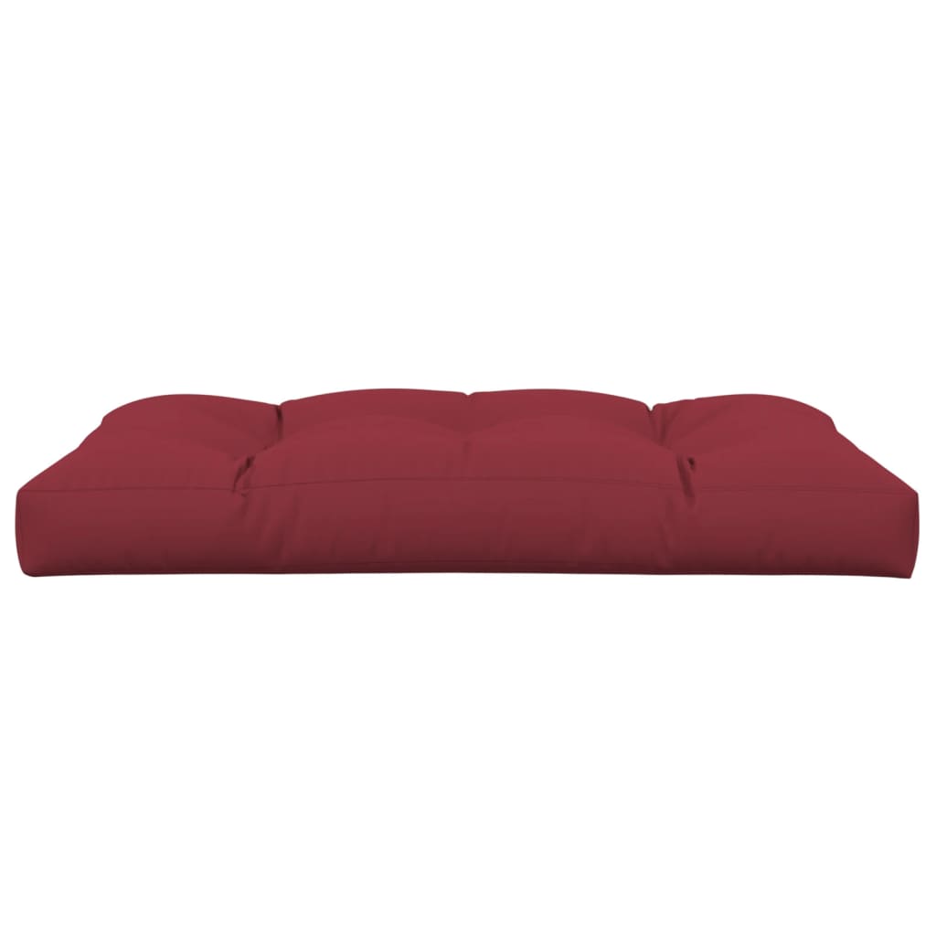 vidaXL Pallet Cushion Wine Red 120x80x12 cm Fabric