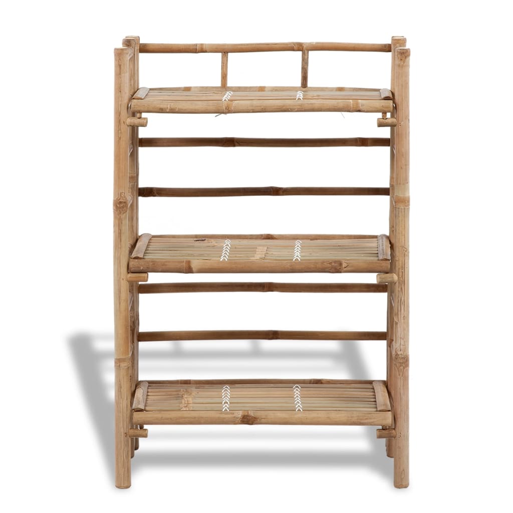 vidaXL 3-tier Bamboo Plant Rack