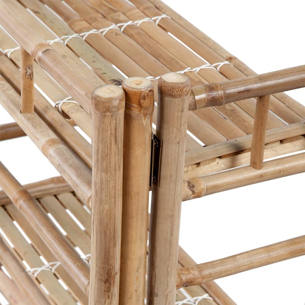 vidaXL 3-tier Bamboo Plant Rack