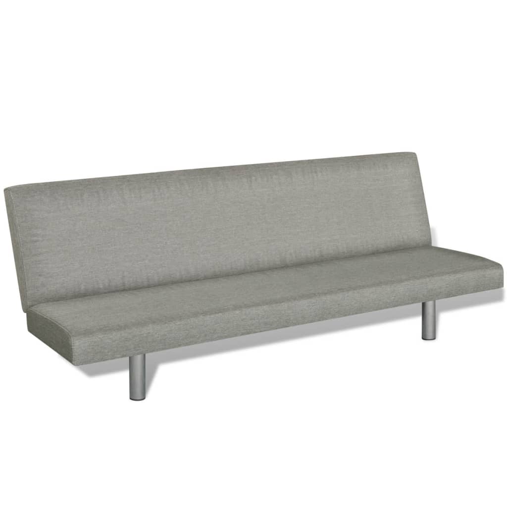 vidaXL Sofa Bed Grey Polyester