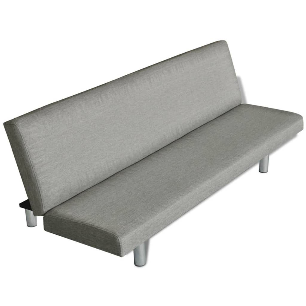 vidaXL Sofa Bed Grey Polyester