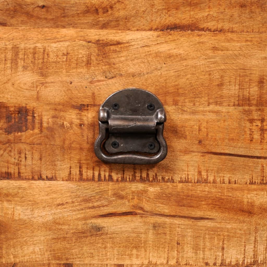 vidaXL Storage Chest Cubic Rough Mango Wood