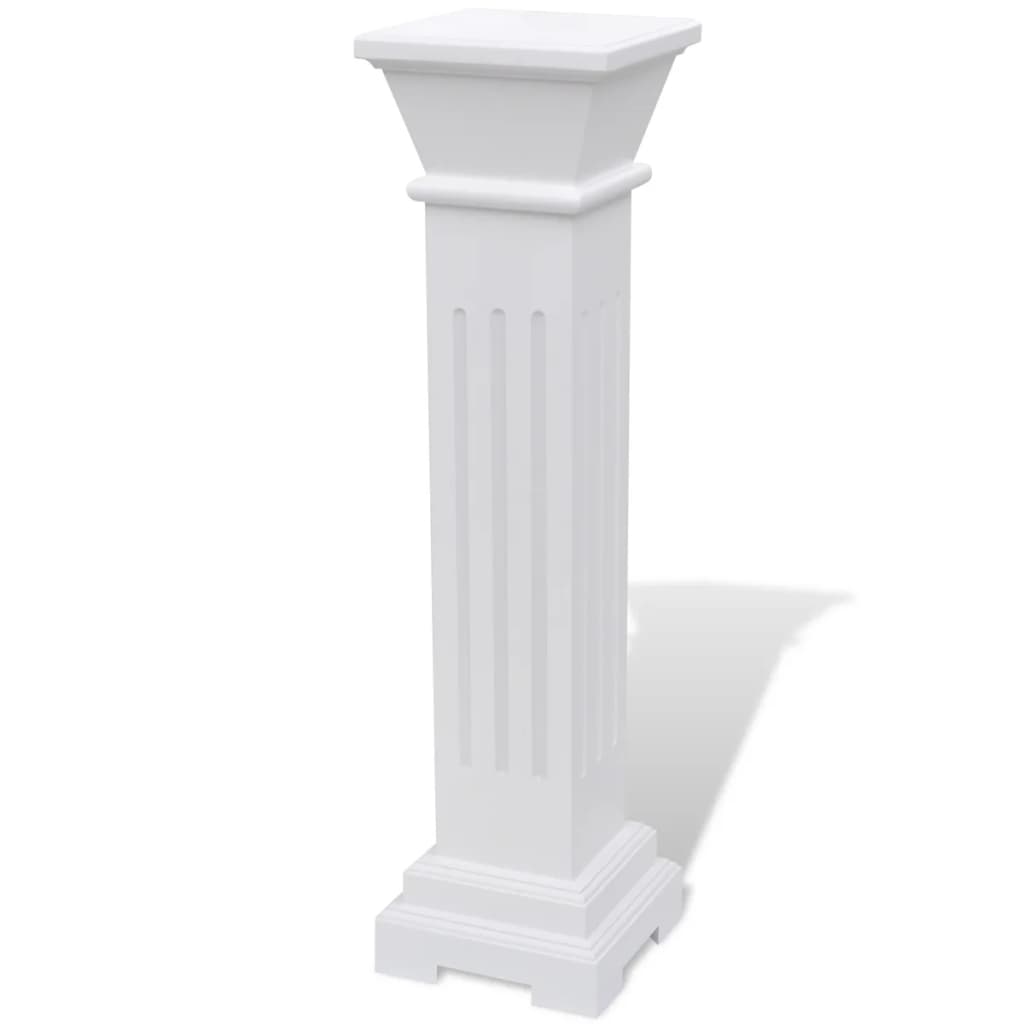 vidaXL Classic Square Pillar Plant Stand MDF