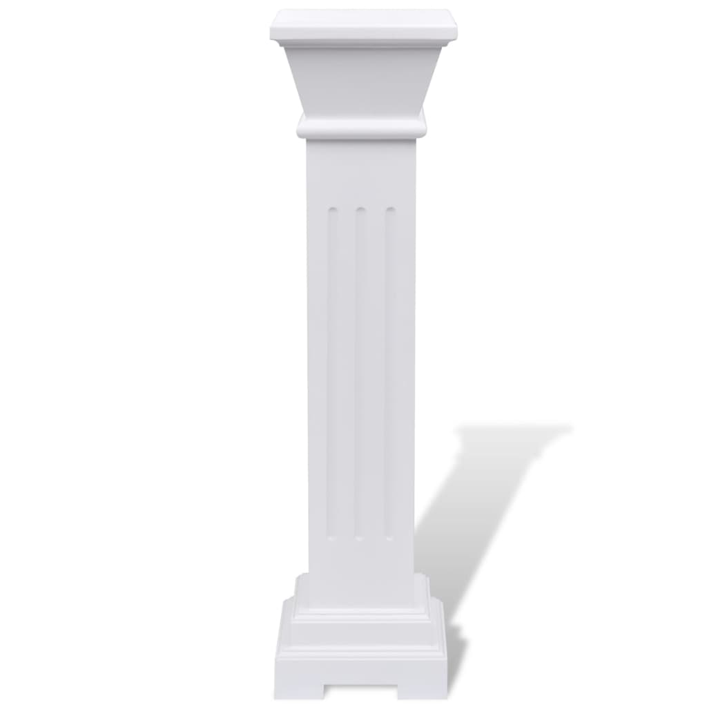 vidaXL Classic Square Pillar Plant Stand MDF