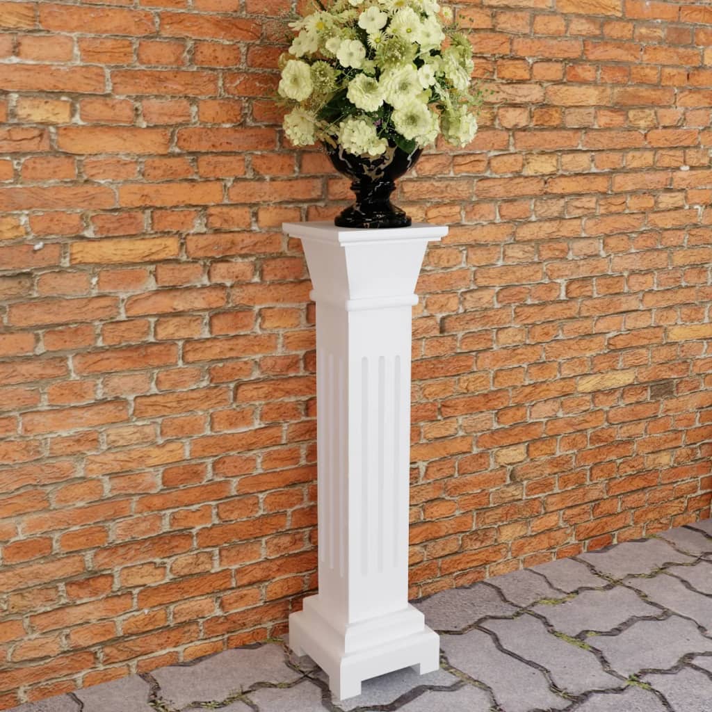 vidaXL Classic Square Pillar Plant Stand MDF