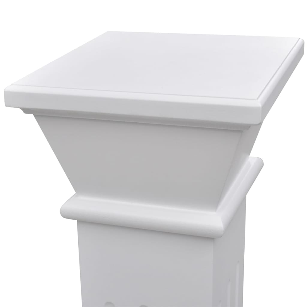 vidaXL Classic Square Pillar Plant Stand MDF