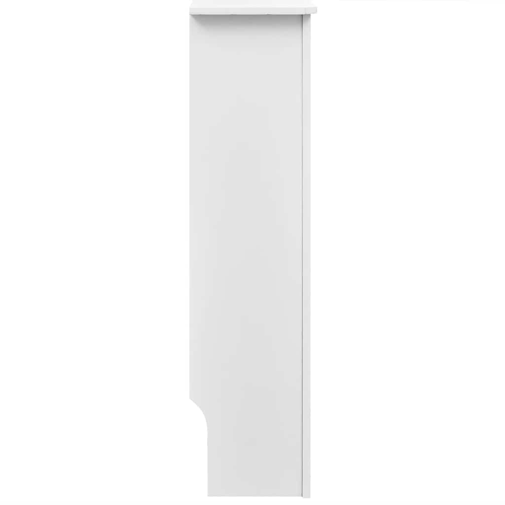 vidaXL White MDF Radiator Cover Heating Cabinet 152 cm