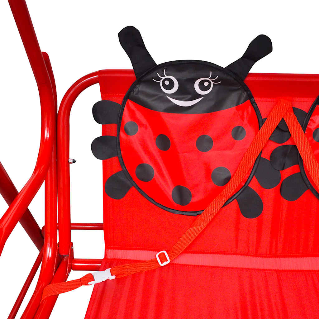 vidaXL Kids Swing Seat Red